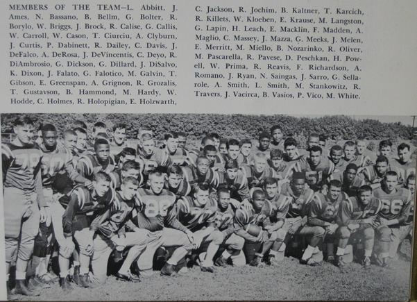 Football Team Photo 1962